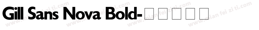 Gill Sans Nova Bold字体转换